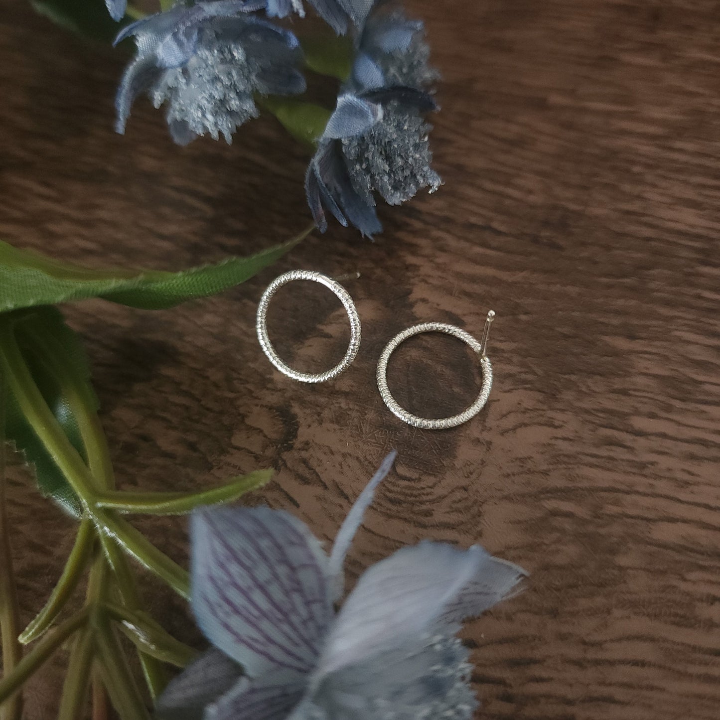 Sparkly Circle Studs